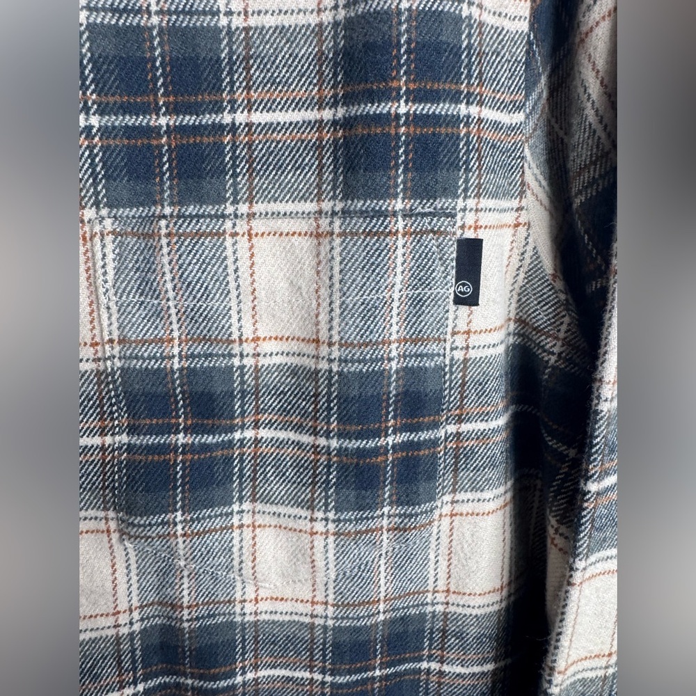AG Aidan Plaid Flannel Button Down Shirt NWT - Picture 10 of 10